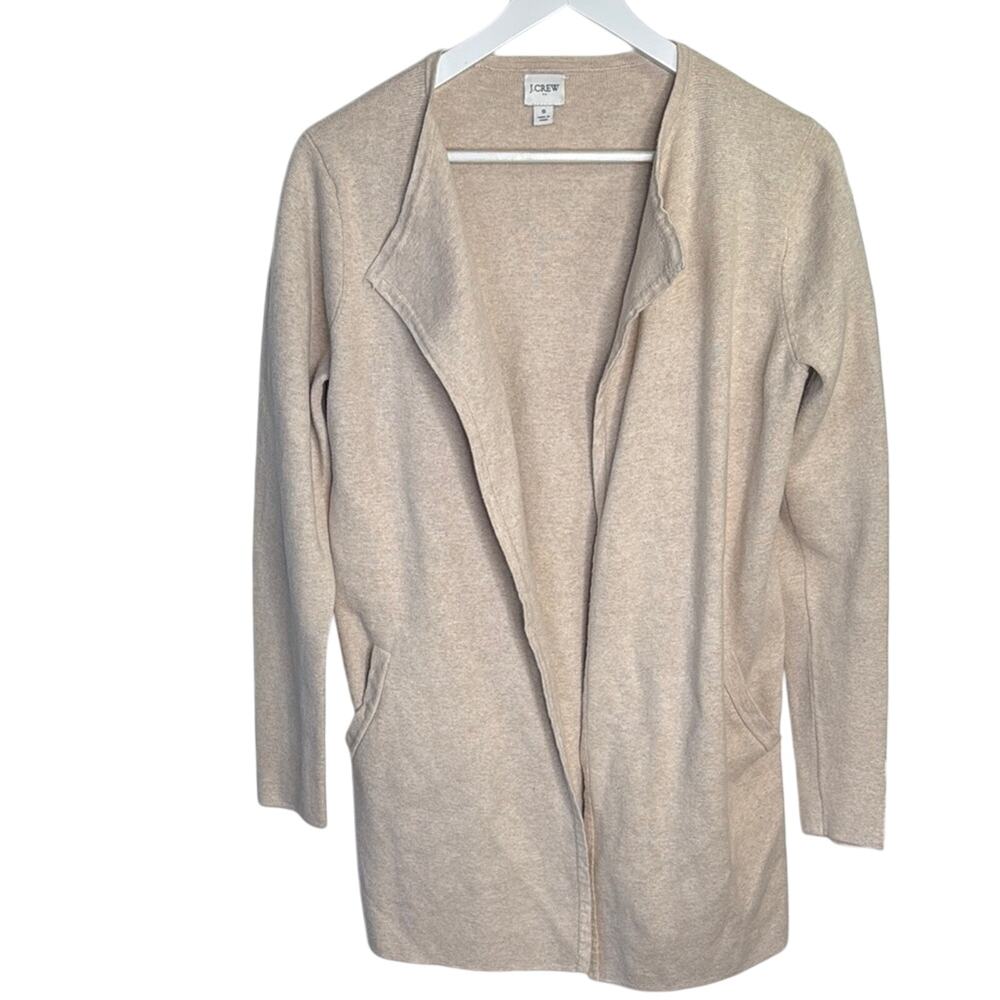 J. Crew Vanessa Sweater Jacket in Cream W1450 Sz S